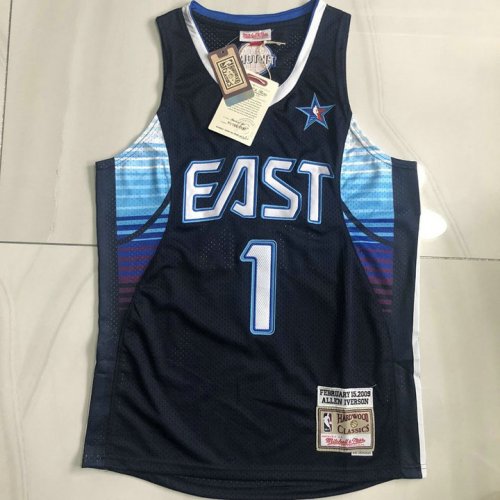 Maillot de Basket #1 Iverson 2009 All star game authentique